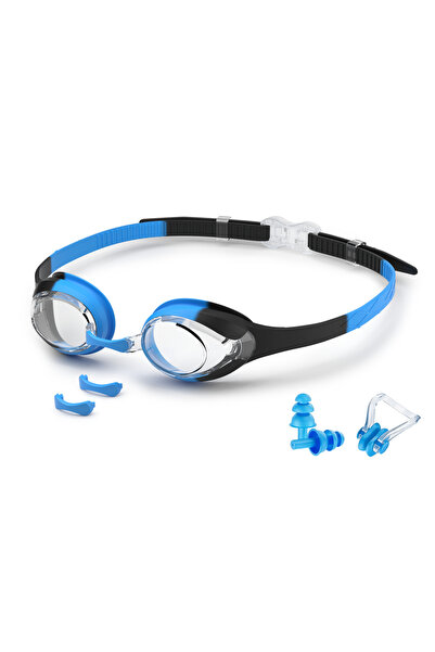 Choice1 BlackBlue Kids Swimming Goggles Swim Eyewear Glasses Anti-fog&Leak Qu...