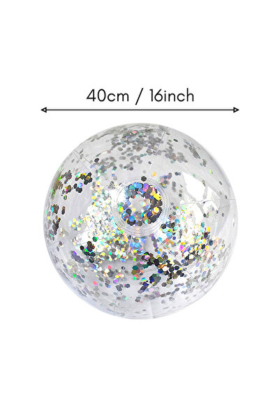 Choice 40CM silvery 40cm/16inch Beach Ball Transparent Inflatable Swimming Po...