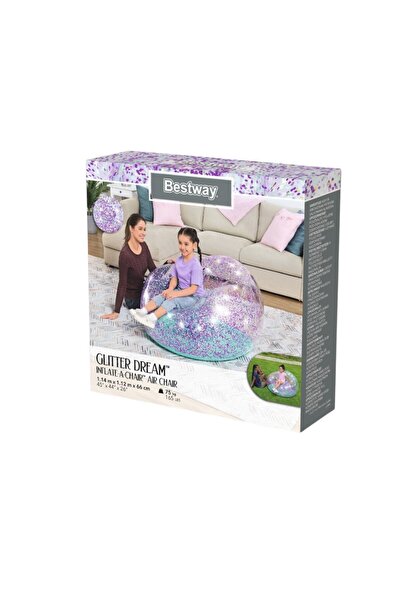 BESTWAY Fotoliu gonflabil cu sclipici 114 x 112 x 66, 75115