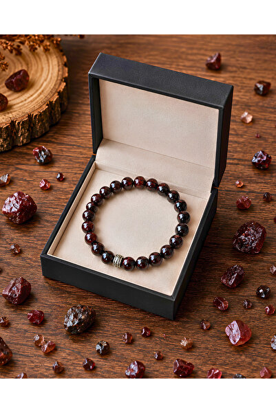 SUFİ TESBİH & ESANS VE HEDİYELİK Lal Taşı Natural Stone Bracelet / 6 mm / Nat...