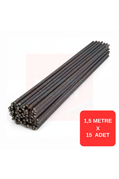 mm demir market 15 Adet 8 mm x 1.5 Metre Demir Çubuk – Kaynaklanabilir Demir ...