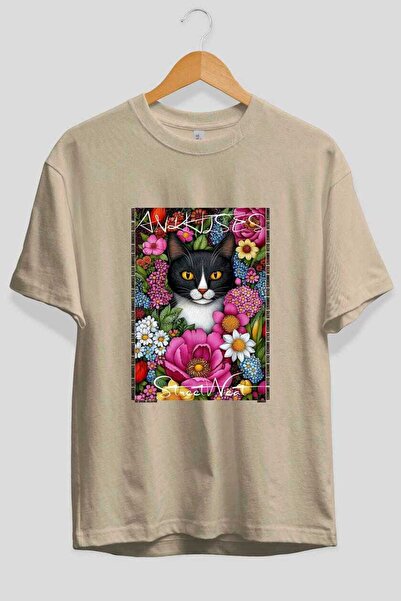 Ankhises Μπλουζάκι  "For the Love of Cats " με 16 σχέδια γάτας στο μπροστινό ...