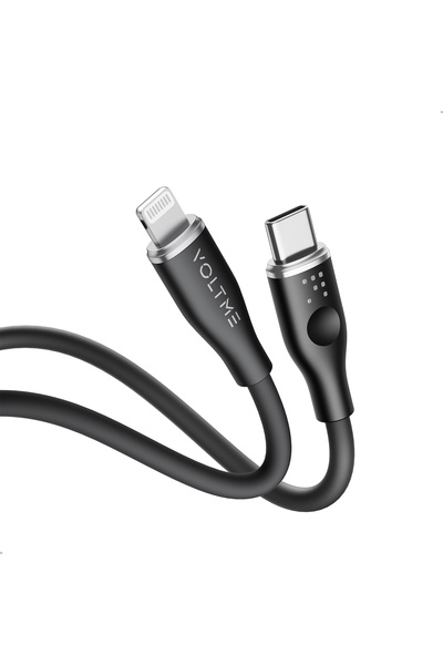 VOLTME Powerlink Moss Liquid Silicon Cable Type C to Lightning 3A / 1.2M Zinc...