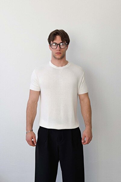 Flaw Wear Basic Knitted Knitwear T-Shirt