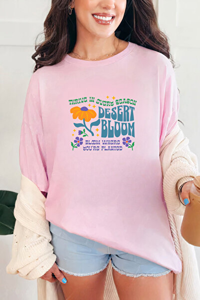 Sarah's Boutique Women's T-shirt – 100% cotton – Desert Bloom