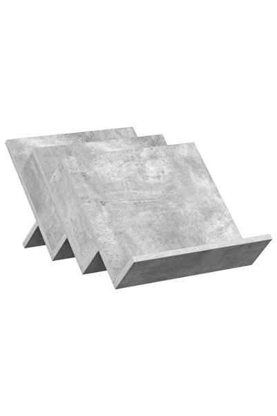 vidaxl Raft pentru reviste Gri Concret 53 x 40 x 28.5 cm Lemn compozit