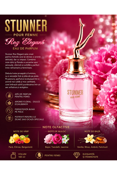 V.V LOVE Parfum Stunner Pour Femme 100 ml – Aromă Florală Dulce și Elegantă
