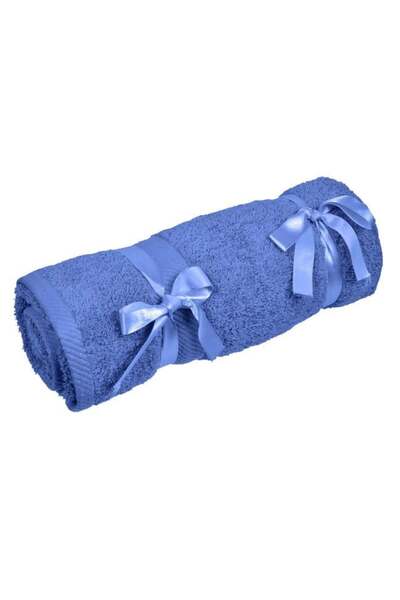 OEM Prosop mic din Bumbac, Albastru, Simplu, Absorbant și Moale, 30x30cm