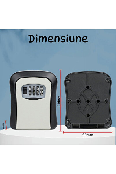OEM Seif pentru chei, universal, usor de montat, cifru resetabil, 10x12x4cm, ...