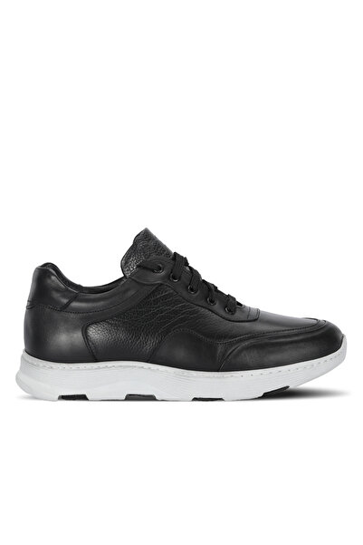 Slazenger Boltone Men's Leather Black Casual Sneakers