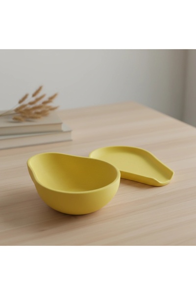 OEM Bol decorativ formă avocado, 17 cm, imprimare 3D, plastic