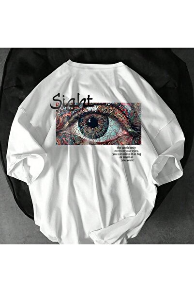 JANTIL MODA 🔥 Tricou unisex oversize, 100% bumbac, cu decolteu tip crew, cu ...
