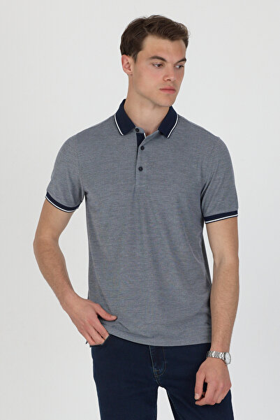 ENQUE Polo Collar Cotton Pique T-Shirt