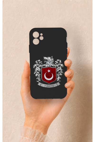 Vip Case iPhone 11 Uyumlu Türk Arma Desenli Silikon Kılıf