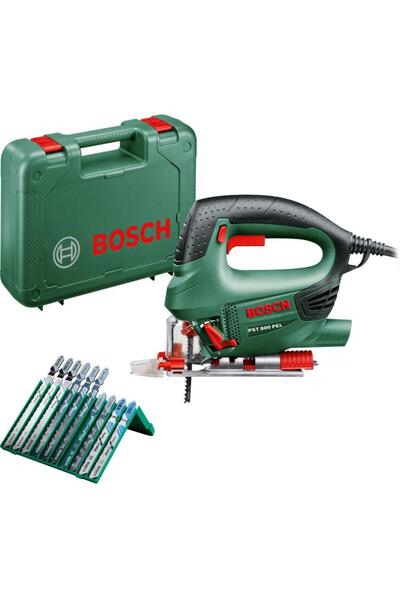 Bosch PST 800 PEL Σέγα, 530 W, 3000 σ.α.λ., Μέγιστο Βάθος Κοπής 80 χιλ., + 10...
