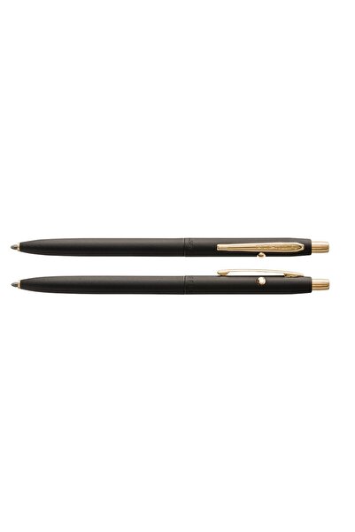Fisher Space Pen Μαύρο ματ στυλό διαστημικού τύπου Shuttle με χρυσές λεπτομέρ...