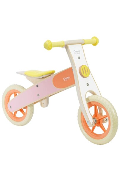 Classic World Bicicleta din lemn fara pedale 12 inch Orange