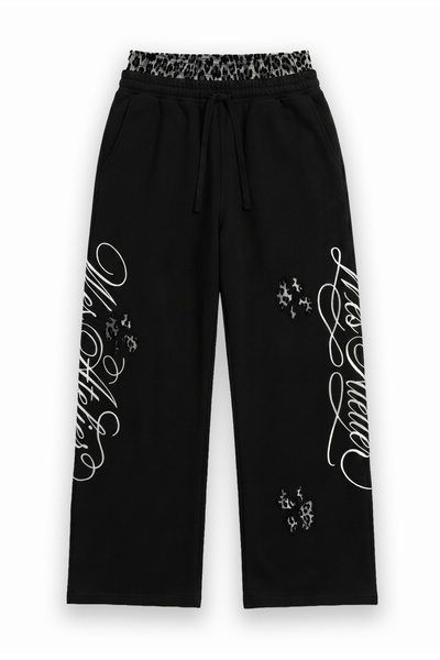 Wes Atelier Nakış İşlemeli Leopard Boxer Detay Baggy Eşofman
