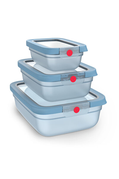 TEFAL Set de 5 recipiente pentru depozitarea alimentelor ONEClick N1230210, 0...