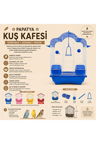 Pawblem Lab Papatya Kuş Kafesi