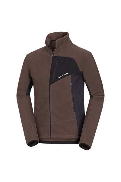 NORTHFINDER Bluza fleece multisport barbati Jedrzej brownblack