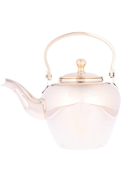 Generic Al-Saif Stainless Steel Teapot Set, Size: 3 Liters, Color: Gold