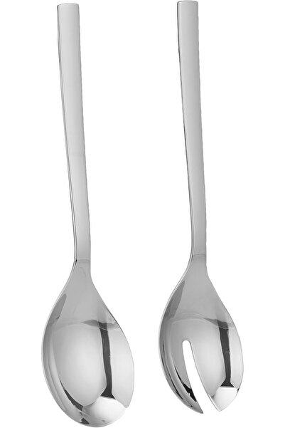 WMF Nova Salad Serving Set, 25 cm, Stainless Steel, Silver