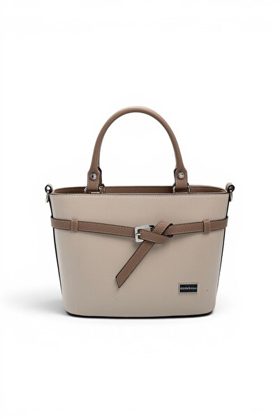 Silver Polo Beige - Latte Plain Women's Handbag Sp1283