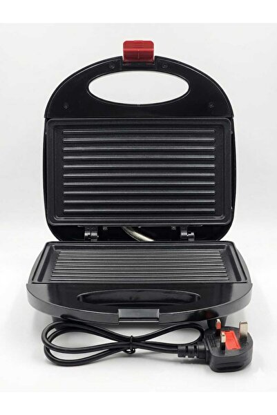 Generic HB HB-1530 Sandwich Maker, 750 Watts, Ribbed Grilling Plates, Black