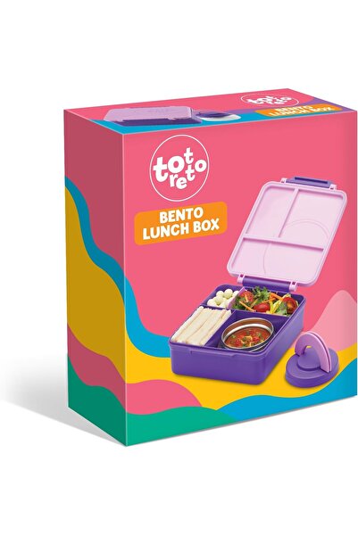 TORETTO Premium Bento Box H&C Lavender with Jar – Premium Lunch Container for...