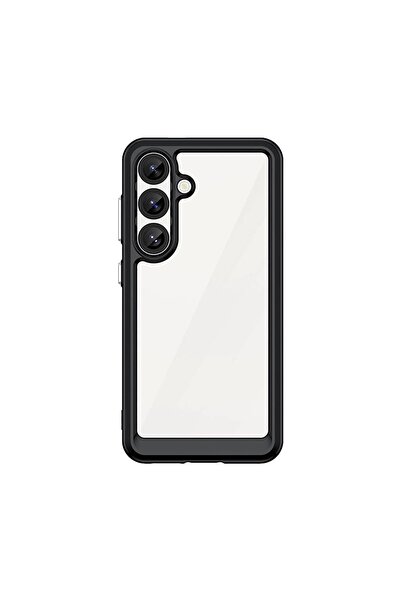 OEM Husă de protecție hibridă Samsung Galaxy S25 Negru Spațiu Cosmic