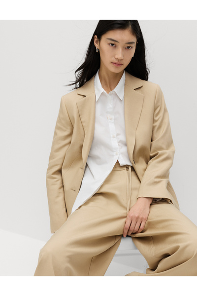Marks & Spencer Keten Karışımlı Blazer