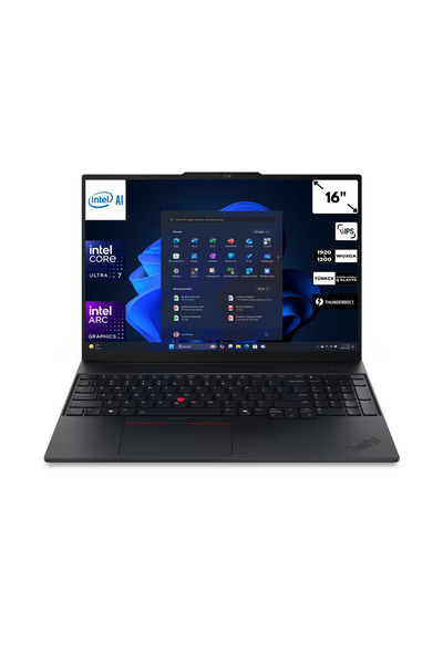 LENOVO Thinkpad E16 Gen 3 Ultra 7 255H Windows 11 Pro SSD Arc 140T 16" Wuxga ...