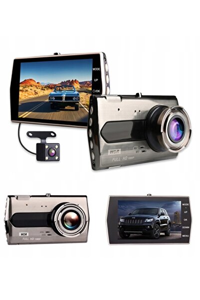 ADGO Cameră de bord Full HD cu cameră spate