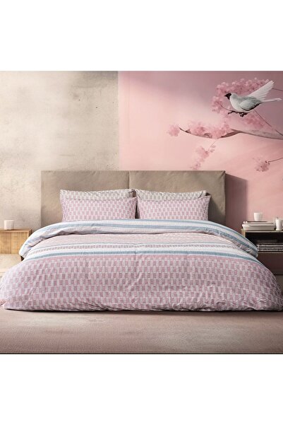 Beauty Home Σετ κουβερλί υπέρδιπλο Mnemba Αrt 12184 220x240 Ροζ