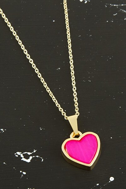 ZERO LAND Zengemtr Heart (225556) Polyester Necklace-Pink