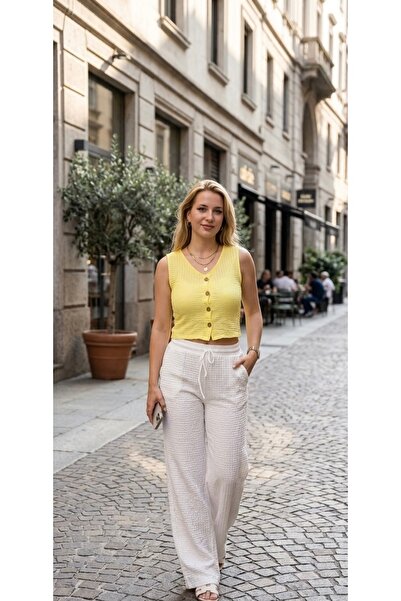 FIRFIR MODA Gofre Kısa Yelek
