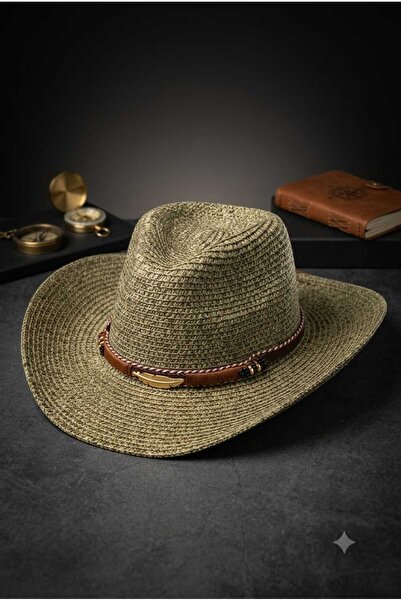 WOHOME Straw Cowboy Hat - Summer Beach and Vacation Hat - Unisex Western Styl...