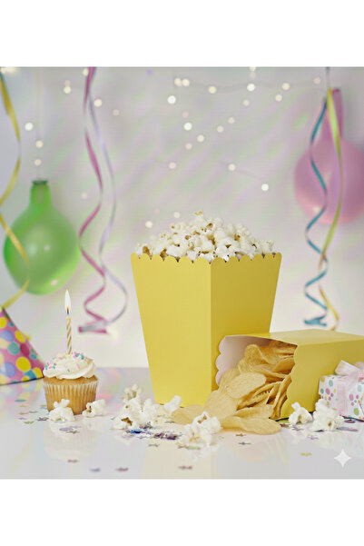 luvissi shelves Pop Corn Sari Makaron (Corn Chips Box) 8 Pieces Party, Birthd...