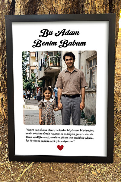 Kamenca Babalar Günü Hediyesi Tablo - Babaya Hediye - Kişiye Özel