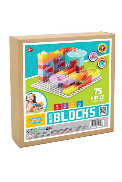 FUNCY Slide Blocks 75 Parça LegoDuplo Uyumlu