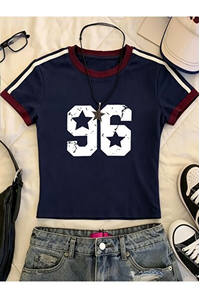 Toum 96 icon Bluză crop imprimată