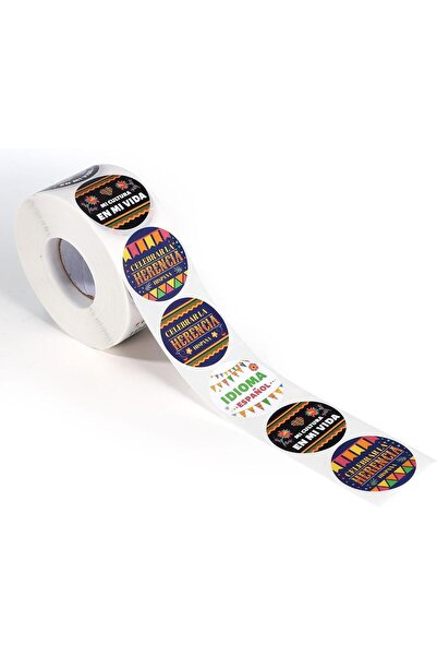 lasuroa 1000 x Autocolante pentru Luna Moștenirii Hispanice cu design de stea...