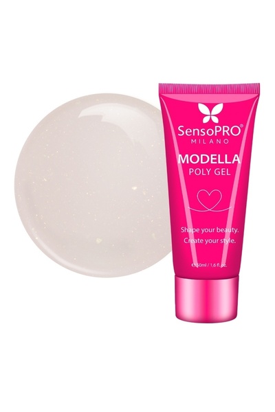 SensoPRO Milano Polygel MODELLA - Nude Mirage, 50ml