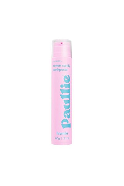 Hismile Pastă de dinți cu fluor și aromă de vată de zahăr, Cotton Candy, Hism...