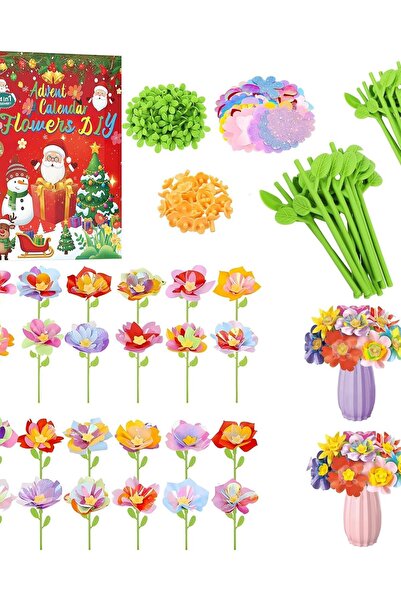 OEM Calendar Advent DIY pentru realizarea florilor Buchet de sărbători
