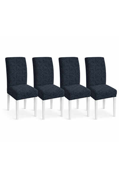 ABYstyle Set de 4 huse elastice universale pentru scaune, Gri închis