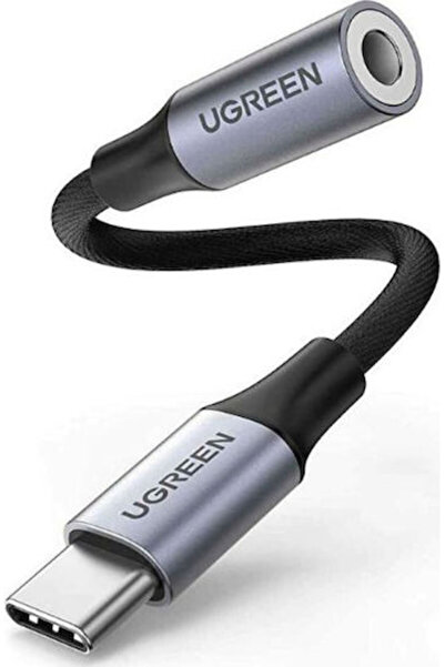Ugreen Μετατροπέας USB-C αρσενικό σε 3.5mm θηλυκό Γκρι 1 τεμάχιο 80154
