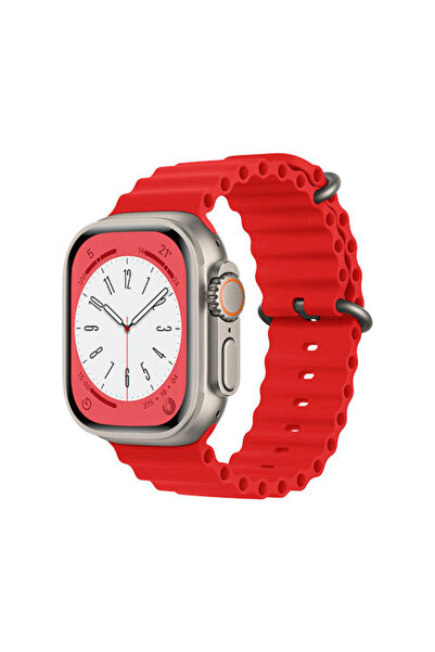 Techsuit Λουράκι QuickFit Σιλικόνης Κόκκινο (/49mm)