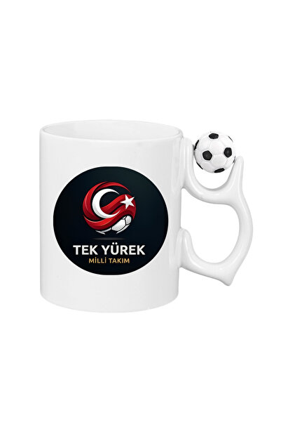 CERCİBAZAAR Red-White Custom Graphic Printed Mug